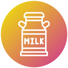Milk Tank Vector Icon Design Illustration