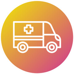 Ambulance Vector Icon Design Illustration