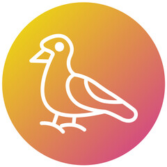 Seagull Vector Icon Design Illustration