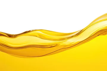 Foto op Plexiglas Golden elegance. Capturing essence of liquid gold. Oil in motion. Visual symphony of yellow. Fueling future. Nature artistry © Bussakon
