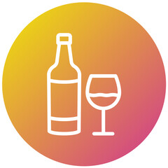 Whiskey Vector Icon Design Illustration