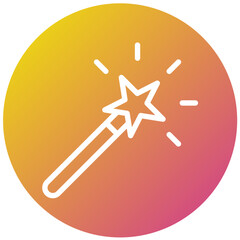 Magic Wand Vector Icon Design Illustration
