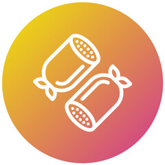 Salami Vector Icon Design Illustration