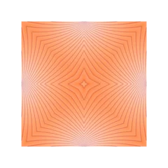 quadrat mit einem diagonal ausgerichteten symmetrischen muster aus hellen und dunklen orangen bereichen mit dünnen linien durchzogen, modernes design, interessanter hintergrund, fantasie, vorlage,  © Michael