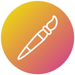Paint Brush Vector Icon Design Illustration