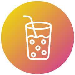 Drinking Water Vector Icon Design Illustration