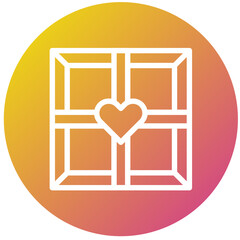 Chocolate Box Vector Icon Design Illustration