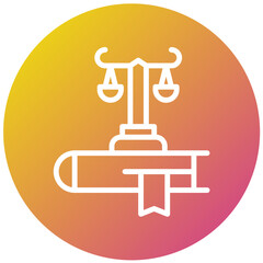 Law Vector Icon Design Illustration