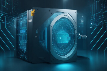 Obraz premium background with code