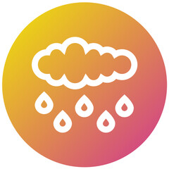 Acid Rain Vector Icon Design Illustration
