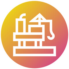 Fototapeta premium Offshore Vector Icon Design Illustration