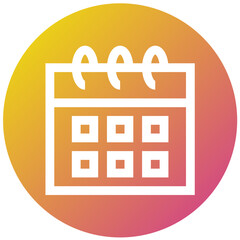 Calendar Schedule Vector Icon Design Illustration