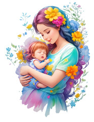 Obraz na płótnie Canvas mother and child