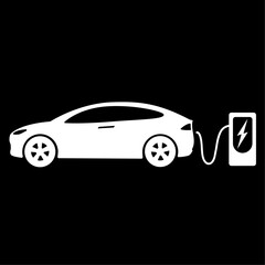 Electric car icon Vector Illustration