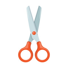 Scissor icon in flat style. Cutting hair equipment vector illustration on isolated background. Hairdressing sign business concept.