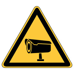 Überwachungskamera, Videoüberwachung, Kameraaufzeichnung - Schild, Zeichen, Symbol, Hinweis
