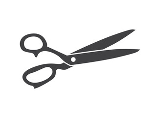 Scissor icon in flat style. Cutting hair equipment vector illustration on isolated background. Hairdressing sign business concept.