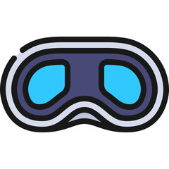 VR Googles Back View Icon