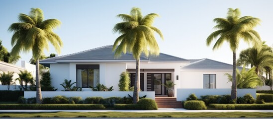 Florida s contemporary housing with copyspace for text