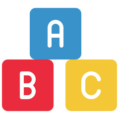 ABC Learning Blocks Icon