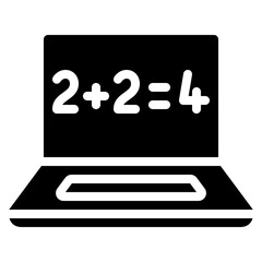 Maths Laptop Icon