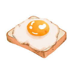 fried egg on toast