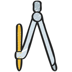 Pencil Compass Icon
