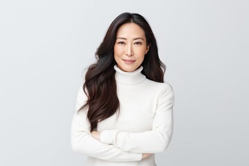 Asian woman smile happy face portrait