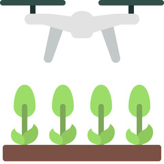 Drone Farming Icon