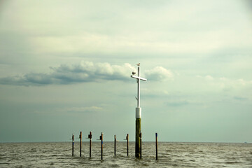cross in the sea