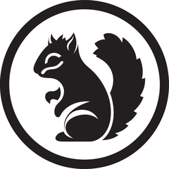 Bold & Black Nutcracker Cosmic Squirrel Emblem