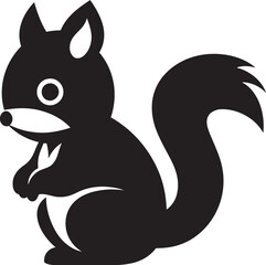Cosmic Night Squirrel Icon Shadowed Nutcracker Logo