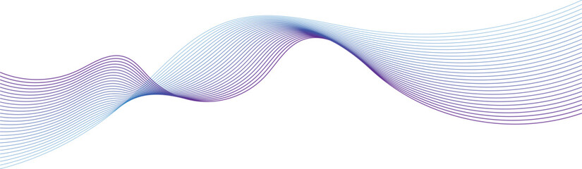 Abstract wave line