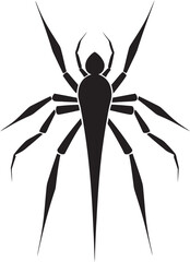 Sleek Stick Insect Logo Black Beauty Insect Design