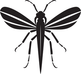 Shadowy Bug Design Elegant Insect Badge