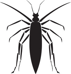 Minimal Stick Insect Symbol Vector Bug Elegance