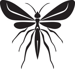 Stick Insect Contours Illustration Minimal Stick Insect Symbol