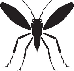 Abstract Stick Insect Emblem Vectorized Insect Exploration