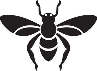 Fototapeta premium Tarantula Hawk Aerial Emblem Vector Insect Hunters Mark
