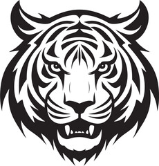 Monochrome Beast Badge Midnight Jungle Symbol