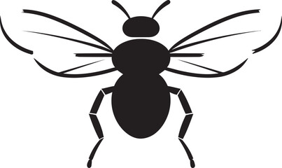 Tsetse Pestilence Symbol Black Vector Bug Badge