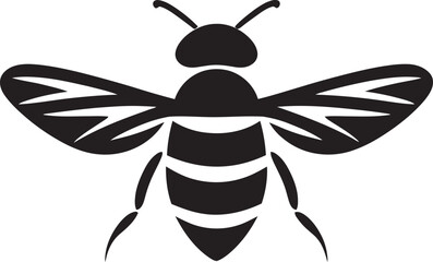 Stealthy Tsetse Insect Emblem Monochrome Fly Icon