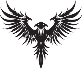 Monochromatic Vulture King Badge Vultures Nighttime Gaze Emblem