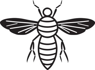 Obraz premium Silent Vector of Darkness Wasps Stealthy Ambush Mark