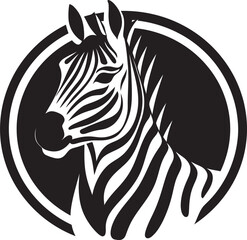 Majestic Striped Grace Zebras Silent Beauty Icon