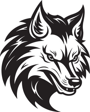 Regal Alpha Profile Logo Graceful Lycanthropic Icon