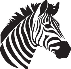 Fototapeta na wymiar Prowling Striped Elegance Icon Stealthy Equine Beauty Insignia