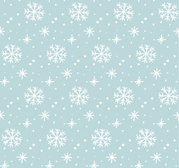 snow seamless pattern christmas  hand drawn