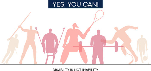 International Day of Persons with Disabilities 3th December vector illustration.