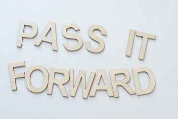 "pass it forward" on paper